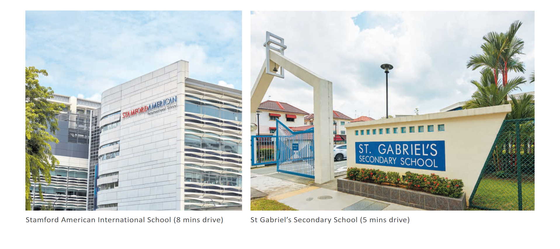 The Lilium - Schools Nearby - Stamford American International School, St Gabriel's Secondary School
