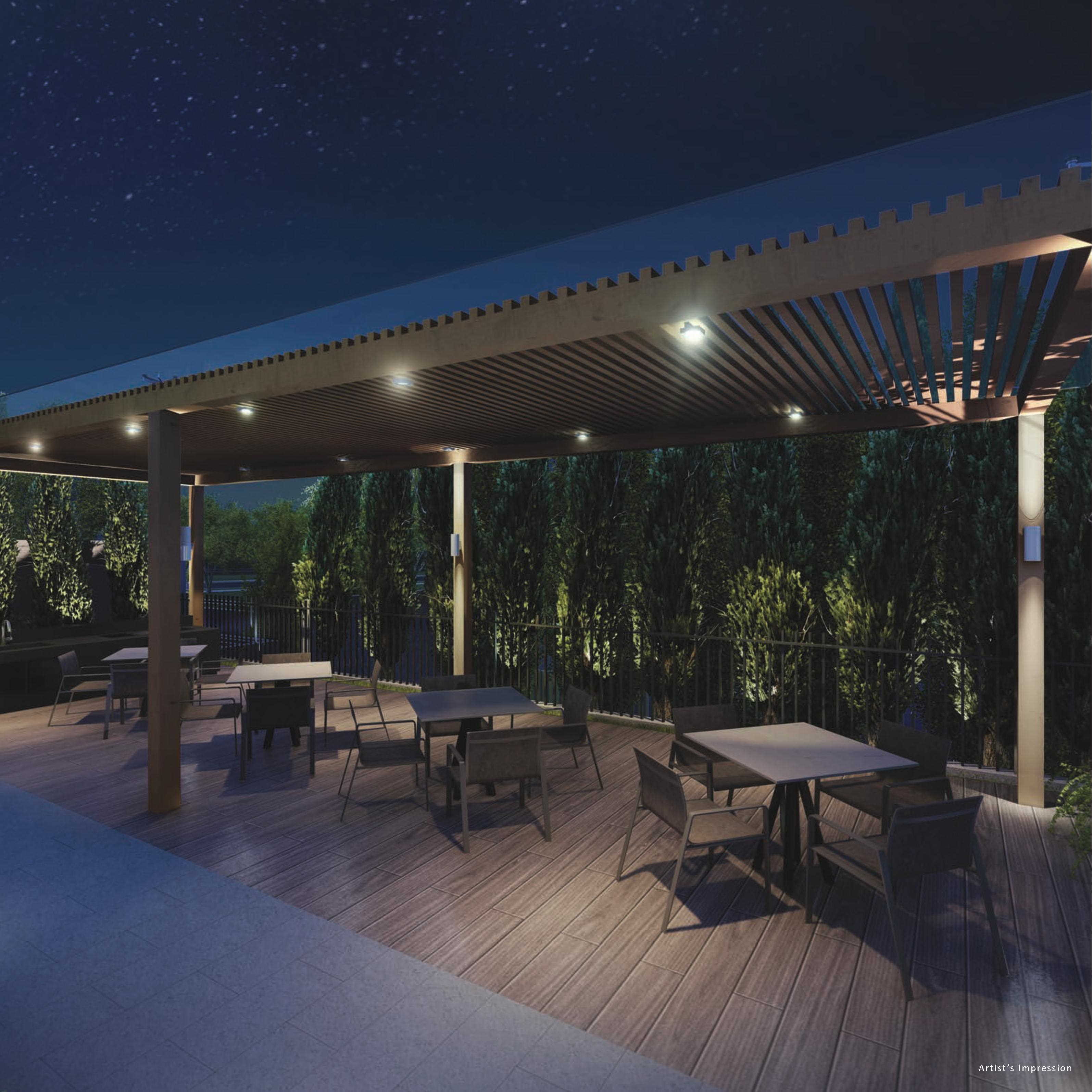 The Lilium - View Of Outdoor Dining / BBQ