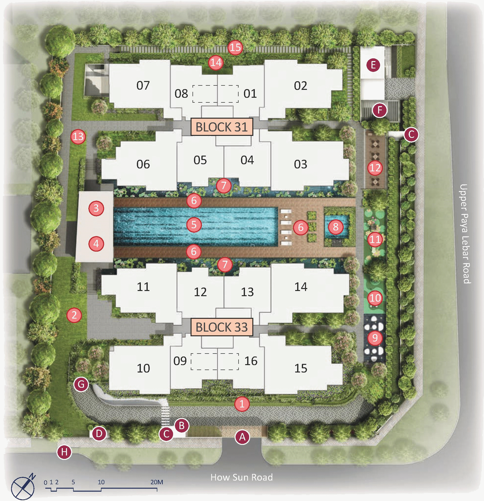 Site Plan for The Lilium